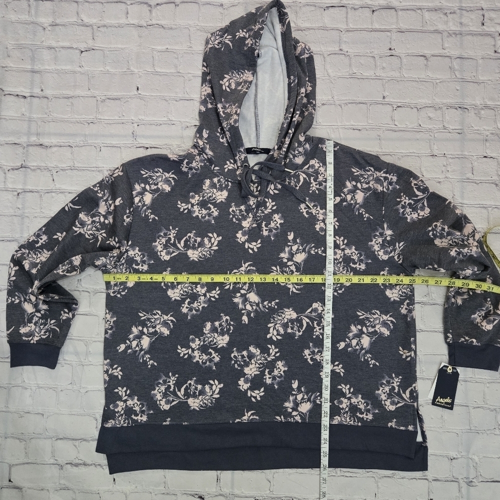 Angels Forever Young Pullover Floral Hoodie NWT Size:1X - Picture 7 of 9